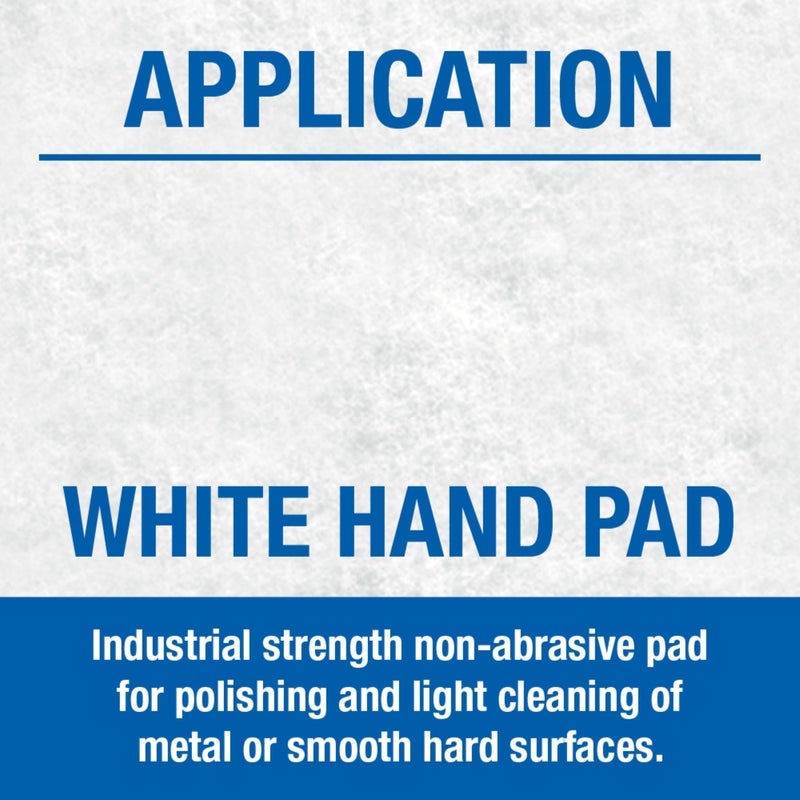 Mercer Abrasives 285WHT - 6"x9" Non-Woven White Hand Pads (20 pack) - Image 4
